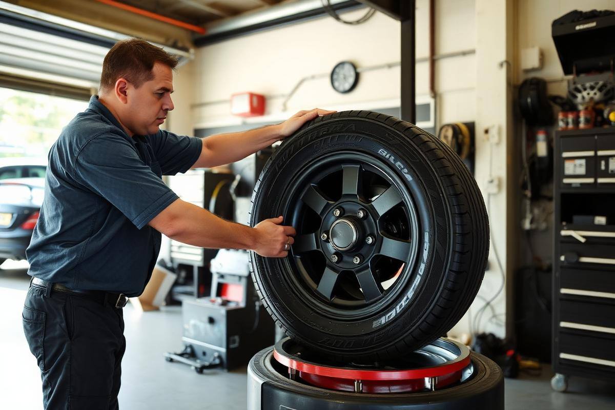 Inside the Abby's Tires warehouse